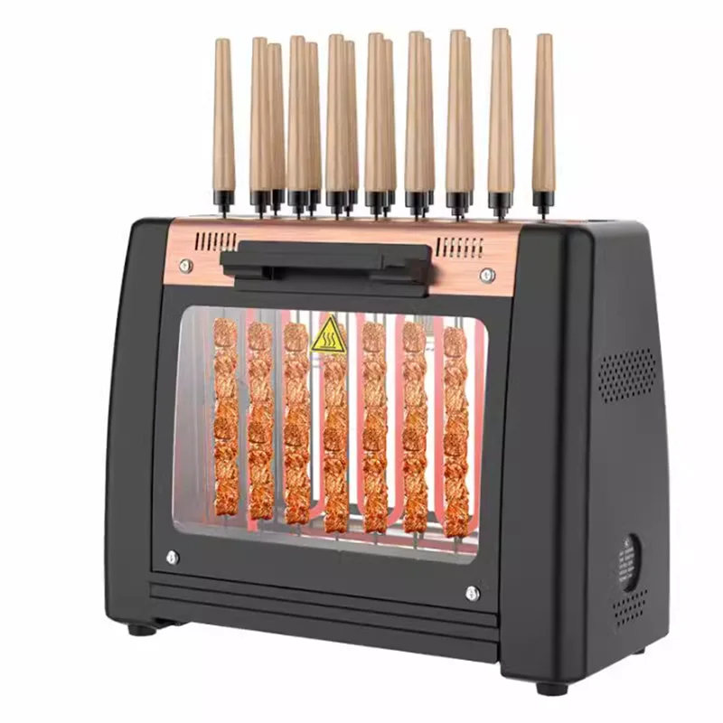 Automatic Rotary Kebab Machine Household Indoor Electric Oven Smokeless Barbecue Rack Smokeless Indoor Grill Grill Electric 6
