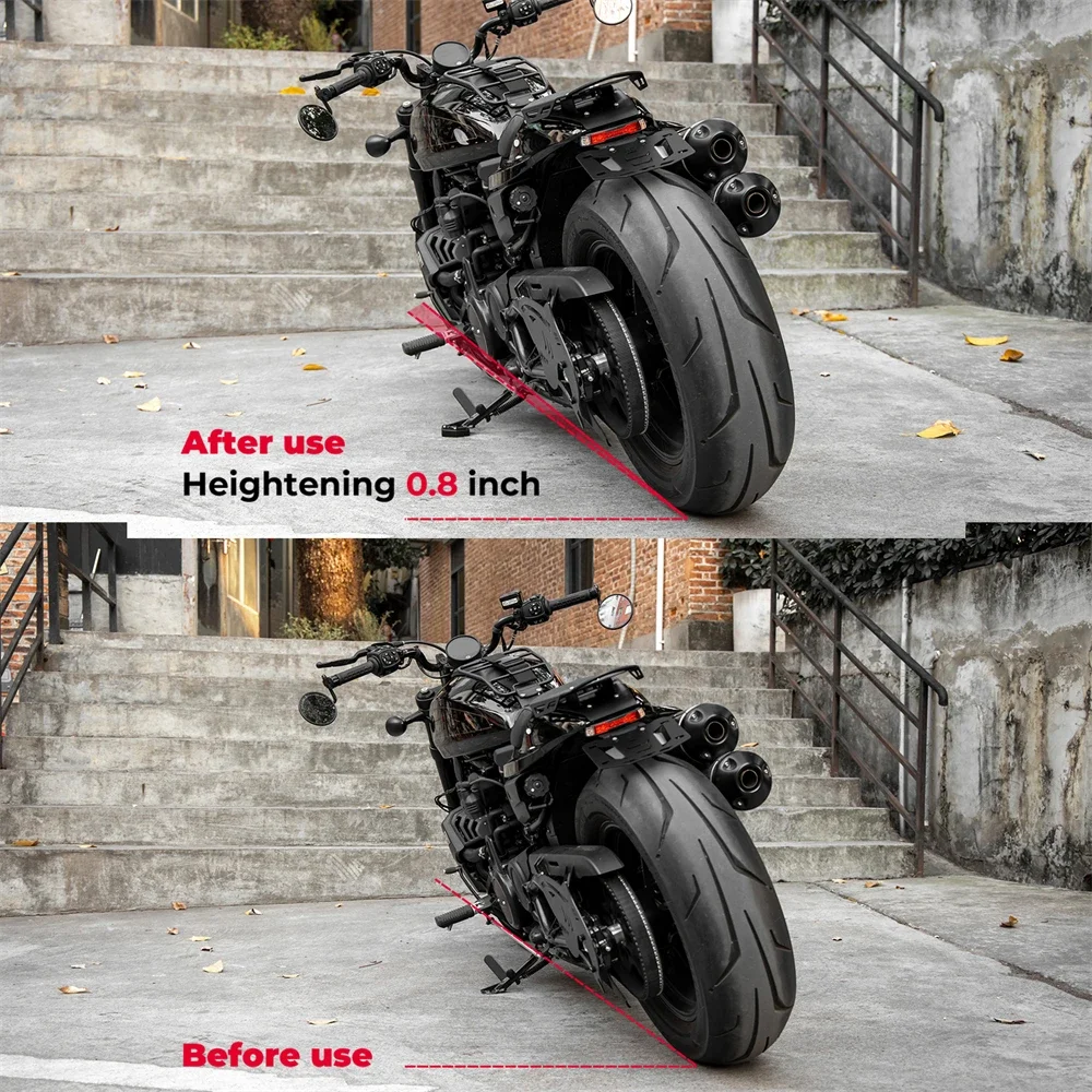 Motorcycle Kickstand Extender Pad Side Stand Foot Enlarger Plate - Heightened Extension Kit