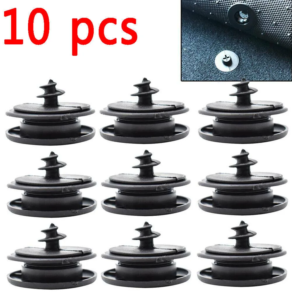

10PCs Auto Fastener Floor Mat Buckle Antiskid Pad Fastener Car Fastener Clips Skid Resistant Carpet Fixed Clamp Car Accessories
