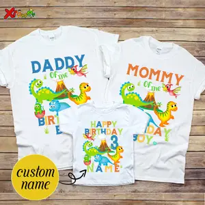  Womens Dinosaur Cute Number Seven Boys, Girls Matching