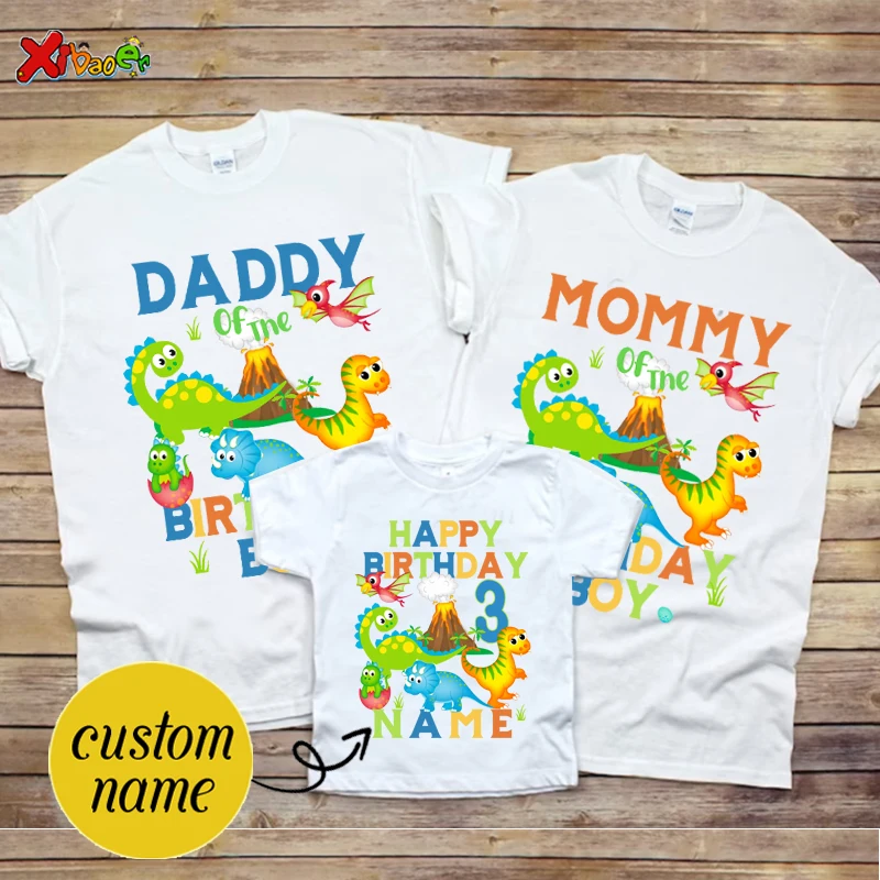 Dinosaurios Juguetes Camiseta De Cumpleaños Para Niño/niña