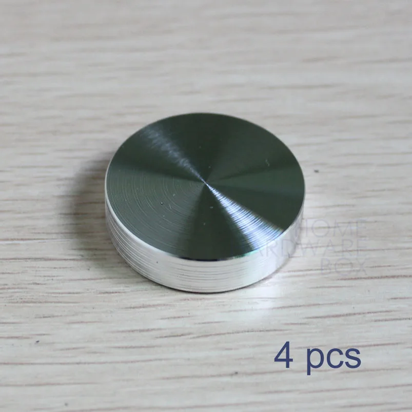 4pcdiameter30mmaluminumdiscglasstabletopadapterattaching