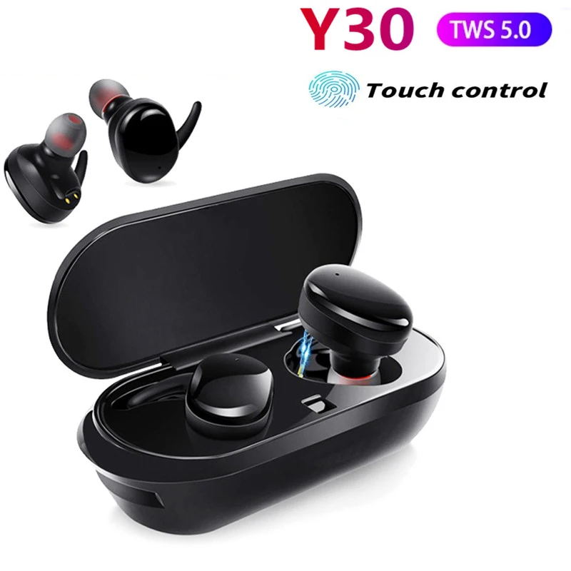 

Y30 TWS Fone Bluetooth Wireless Headphones EarBuds Handsfree Airbuds With Microphones Headset PK i7 Y50 i12 E6S A6S for Xiaomi