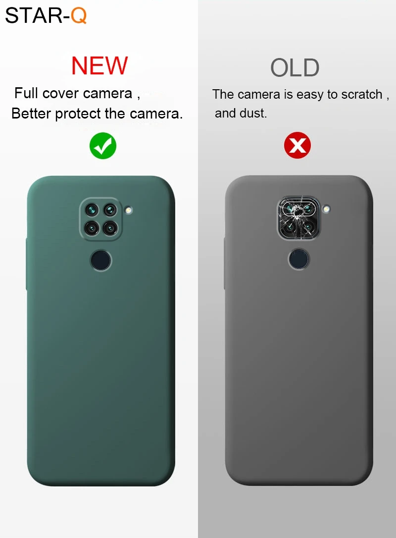 Enhanced Liquid Silicone Full-Cover Phone Case in Original Soft Design