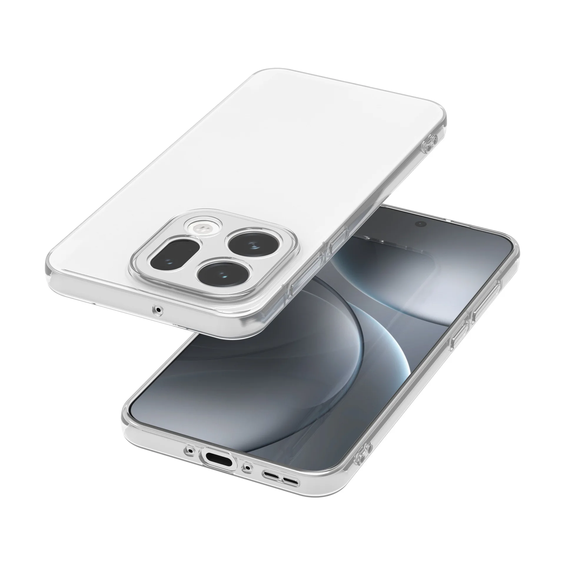 Sleek Slim Soft TPU Clear Transparent Phone Case - Perfect Fit Cover