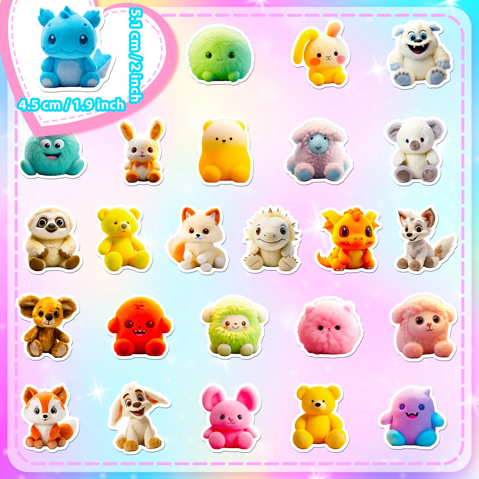 50/100PCS Nette Cartoon Tier Mix Graffiti Aufkleber DIY Telefon Gitarre Laptop Notebook Koffer Tasse Wasserdichte Aufkleber Kinder spielzeug – Detail 8