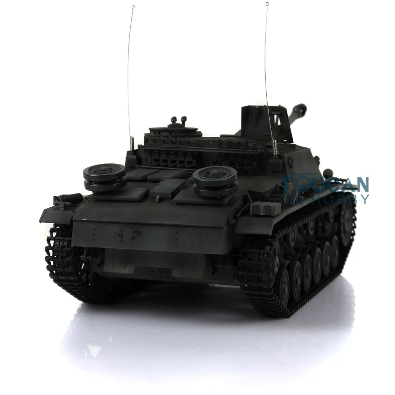 Heng Long 1/16 Gray German Stug III RTR RC Tank Model 3868 Metal Wheels Tracks Panzer Toys for Boys TH08856-SMT4 6