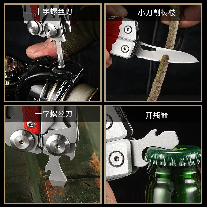Multi Knife Camping Outdoor Folding Plier Electrician Hand Tools Pliers Multitool Multifuntional EDC Foldable Small Knives 3
