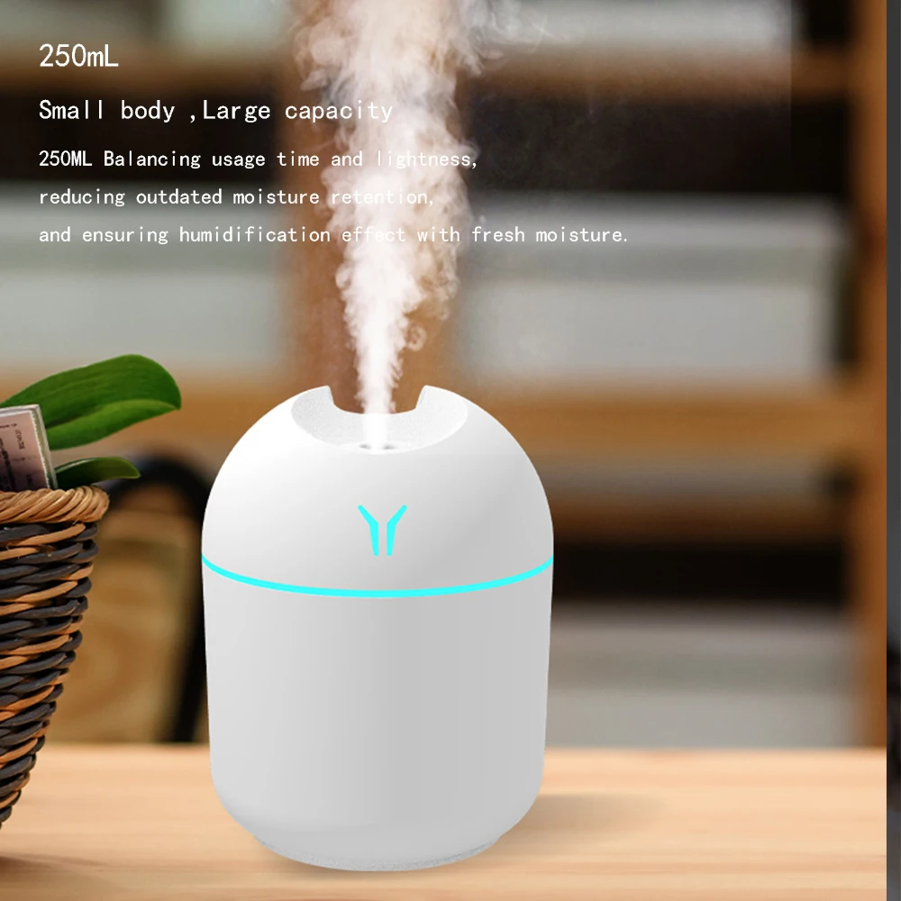 Mini Car Air Humidifier USB Air Purifier Freshener LED Lamp Aromatherapy Diffuser Mist Maker for Home Auto Mini Car Humidifiers air humidifier air freshener air purifier