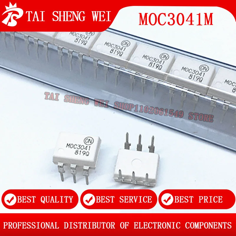 

10pcs MOC3041 DIP-6 MOC3041M 3041 DIP6 OPTOISOLATORS TRIAC DRIVERS New Original
