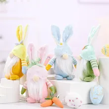 

Happy Easter Faceless Gnome Rabbit Baby Gifts Desktop Decoration Spring Hanging Bunny Kids Gift Easter Decoration Doll Ornaments