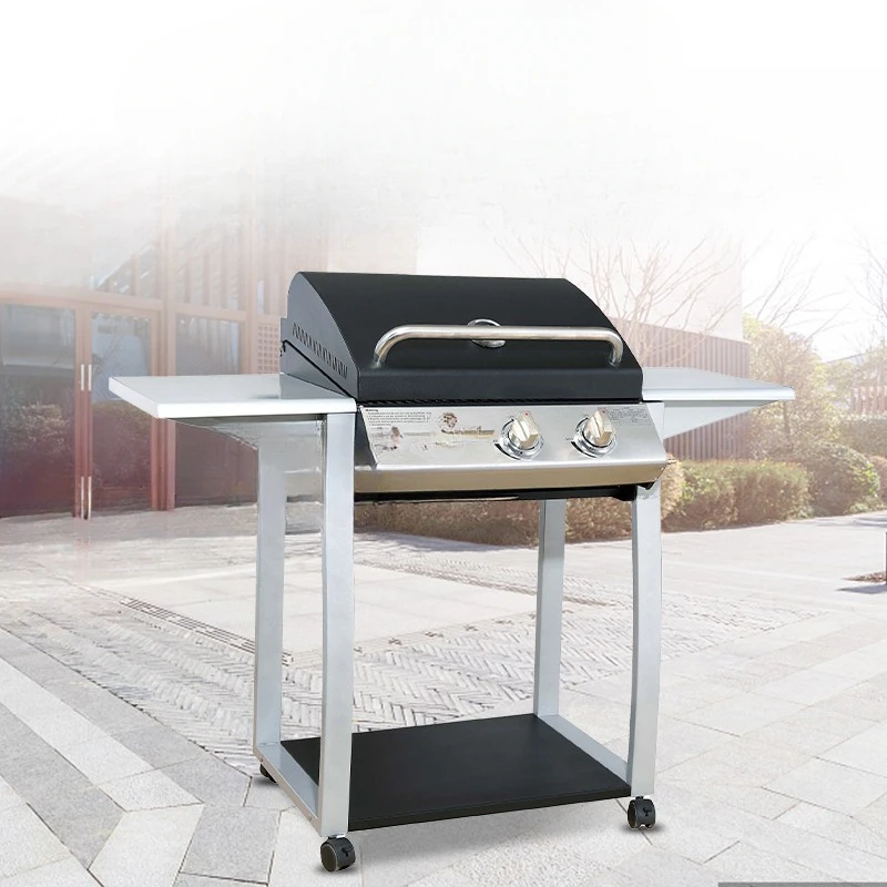 Outdoor stainless steel gas barbecue stove, villa courtyard