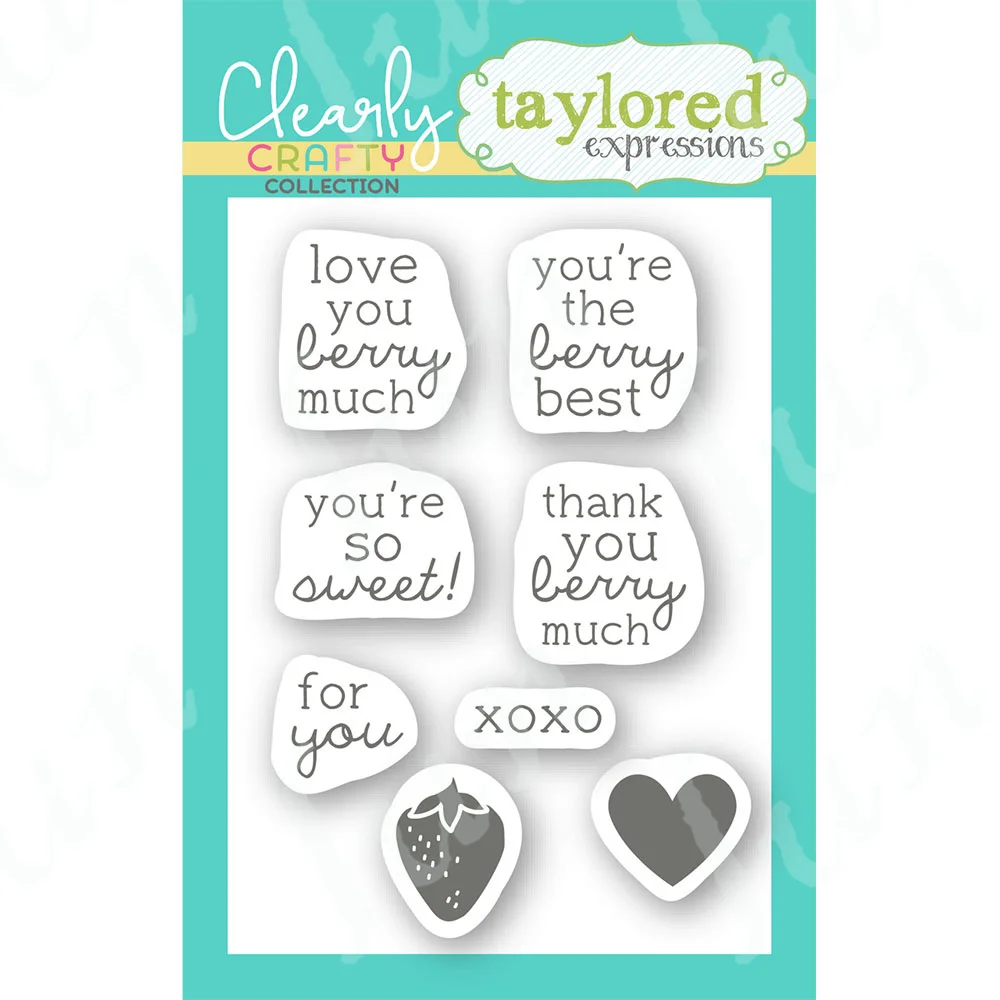 

The Berry Best Clear Stamps Reusable Handmade Embossing DIY Scrapbooking Greeting Card Decoration 2024 New Journaling Stamps