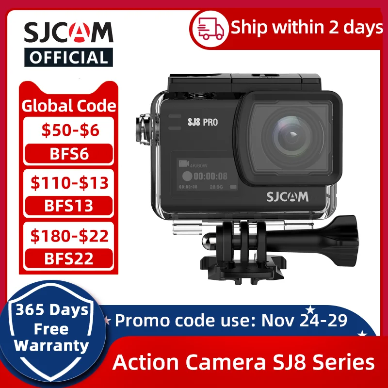 Action Camera Original SJCAM SJ8 Series SJ8 Air & SJ8 Plus & SJ8 Pro Camera 1290P 4K WIFI Remote Control Waterproof Sports DV|Sports & Action Video Camera| - AliExpress