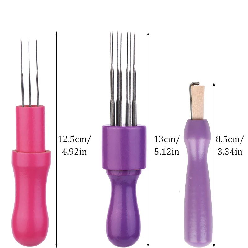 Wool Felting Needles Fenrry 1Pcs Wooden Handle Wool Felting Needles Tools Felting Needle DIY Tools Accessories for Handmade Needles Supplies