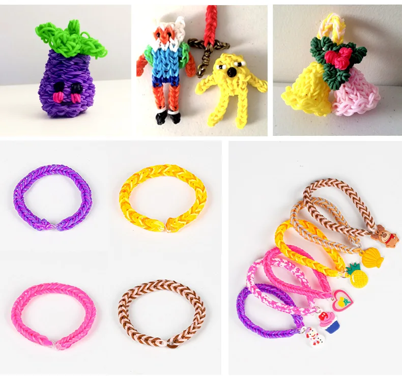 10/30/50Pcs Zufällig Harz Cartoon Charms Nette Anhänger Für DIY Webstuhl Gummibänder Armbänder Schmuck Spielzeug handwerk Machen Zubehör – Detail 5