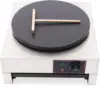 Electric Crepe Maker Pancake Machine, 1700W 16 Inch Griddle Machine 430 Stainless Steel Crepe Maker Machine Non-Stick 2