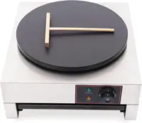 Electric Crepe Maker Pancake Machine, 1700W 16 Inch Griddle Machine 430 Stainless Steel Crepe Maker Machine Non-Stick 2