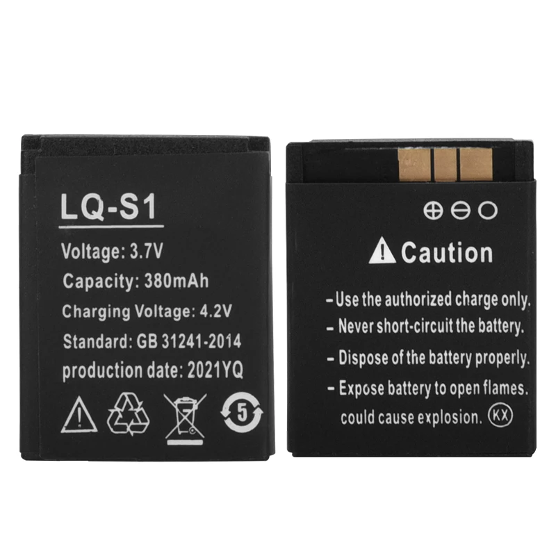 Rechargeable Battery 3.7V 380mAh For DZ09 KSW-S6 RYX-NX9 A1 Smart Watch