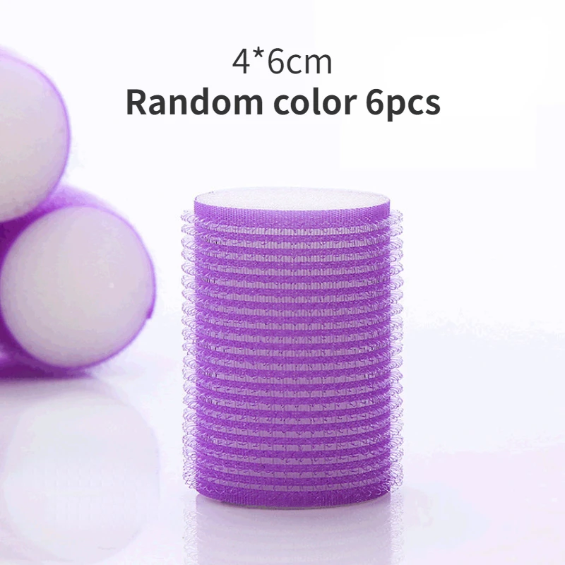 1/6Pc/set No Heat Self-adhesive Hair Curler Hair Roller Set Self Grip Heatless Curling Hairdressing Styling Tool Multi Sizes New