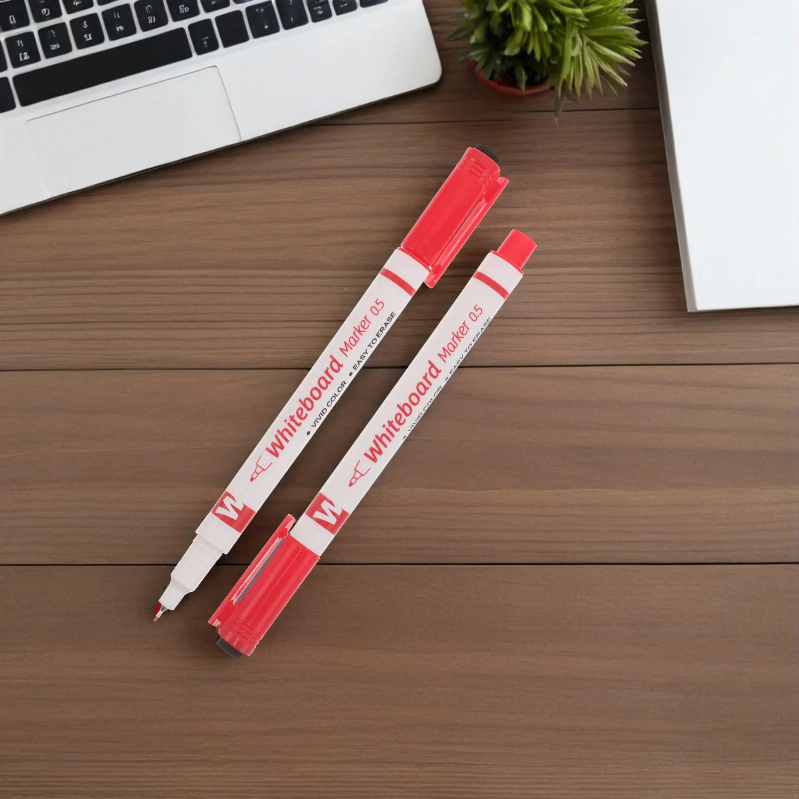 20Pcs 엑스트라 파인 팁 0.5mm 드라이 지우기 마커 교실 교육 사무실 프리젠 테이션을위한 세척 가능 지울 수있는 화이트 보드 펜