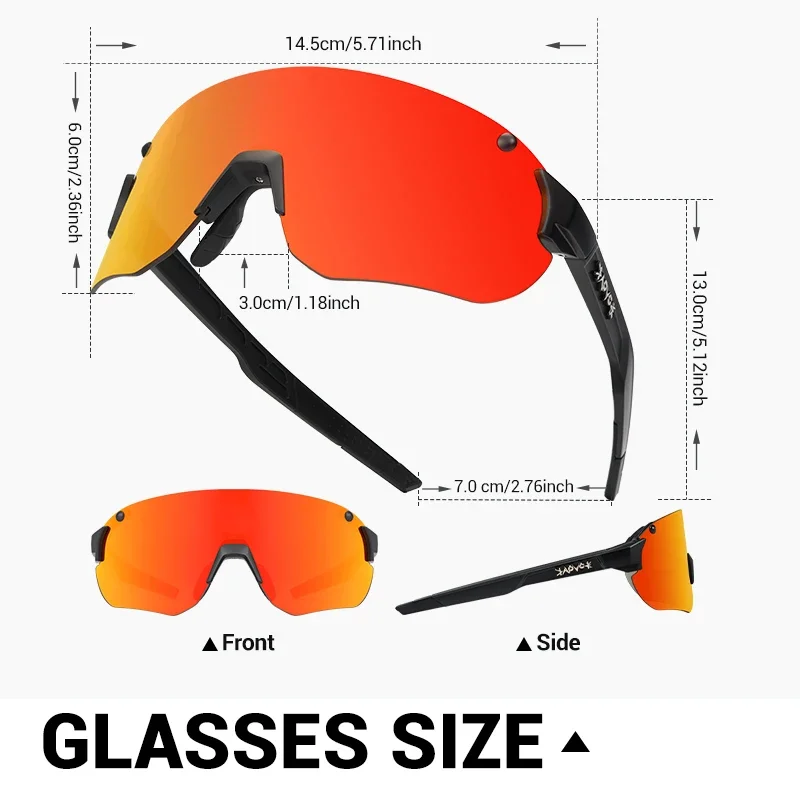 Kapvoe Photochromic Lightweight Cycling Glasses Men Rimless Sunglasses Road Bicycle MTB Bike Riding Sports Women Eyewear UV400