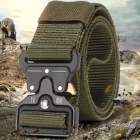 Men's Belt Outdoor Hunting Tactics Belt Multi functional Buckle Nylon Belt High Quality Marine Corps Canvas Belt 1
