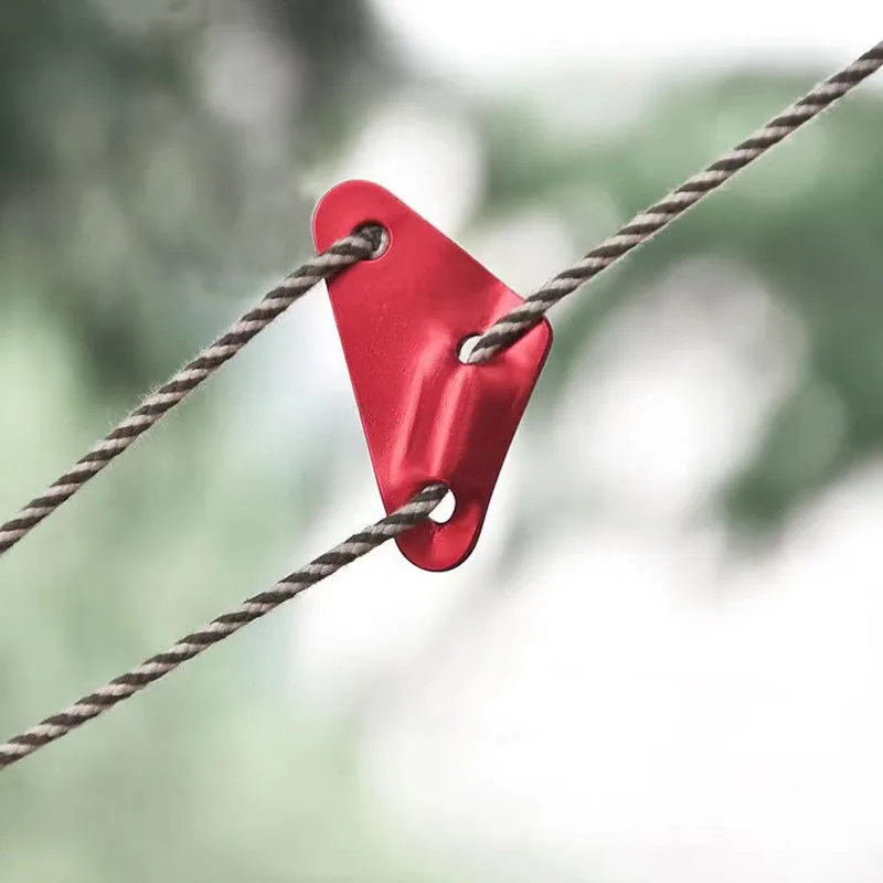 

free shipping 5pcs/lot large kite accessories 8mm alloy Triangle Buckle Tent Canopy Air Rope Buckle adjustment buckle