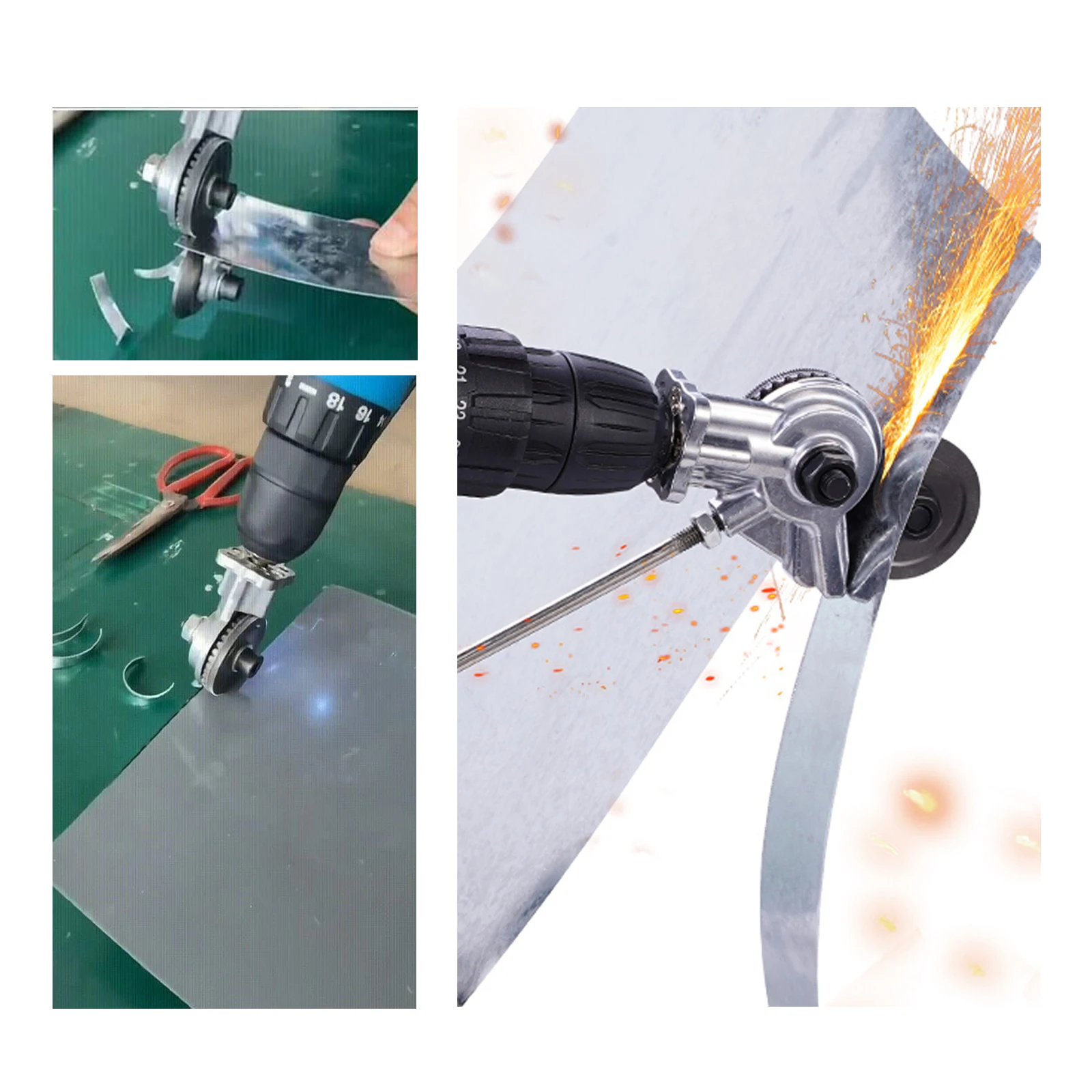

Cutting Electric Plate Drill Shears Cutter Iron Cutter Labor-Saving Metal Plate Drill Electric Metal Retrofit Tin Fast