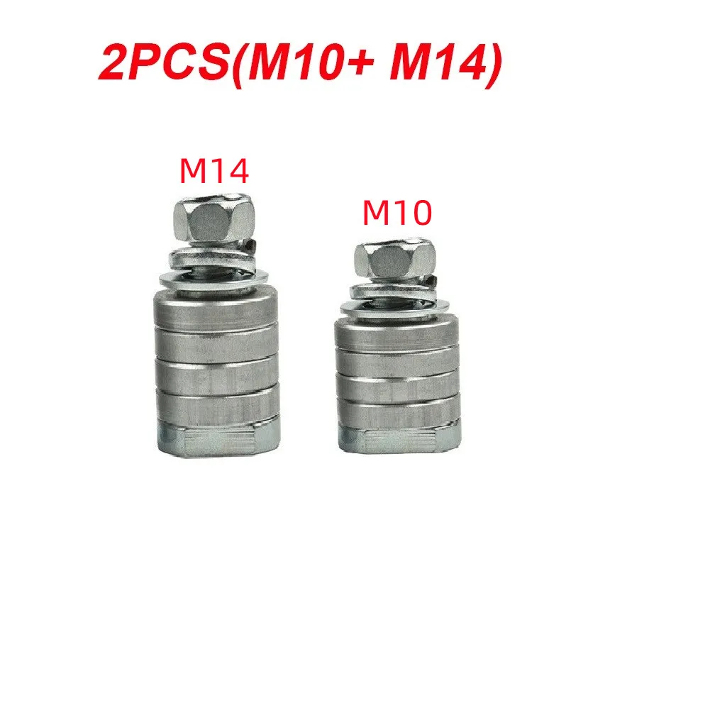 M14 M10 Angle Grinder Adapter Conversion Kit Flange Metal Lock Nuts Slotting 125 150 Type