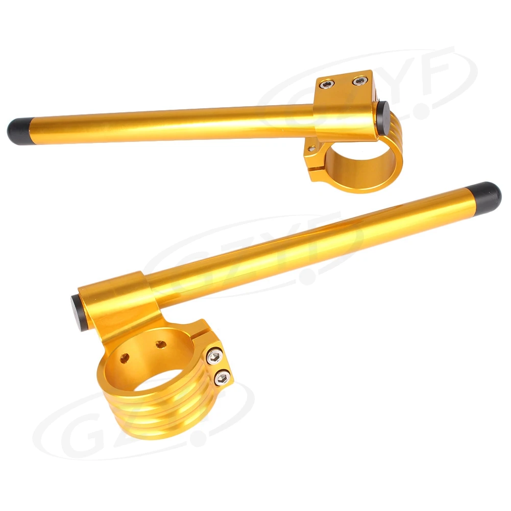 CNC 41mm Riser Clip-Ons handlebars Lift handle bar Fork Tube One Pair Black/Gold/Silver Motorcycle Hand Bar Clip Ons Clipon