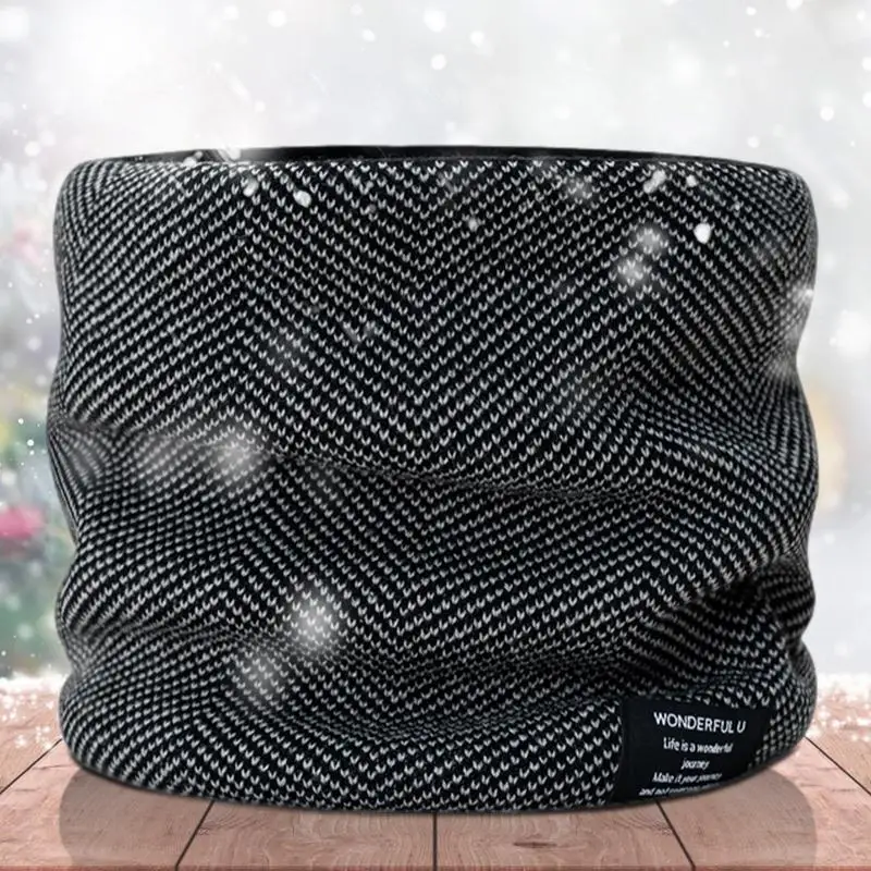 Cold Weather Neck Warmer Winter Warm Scarf Knitted Fleece Warmer With Various Colors Ski Tube Scarf Neck Snood For Men