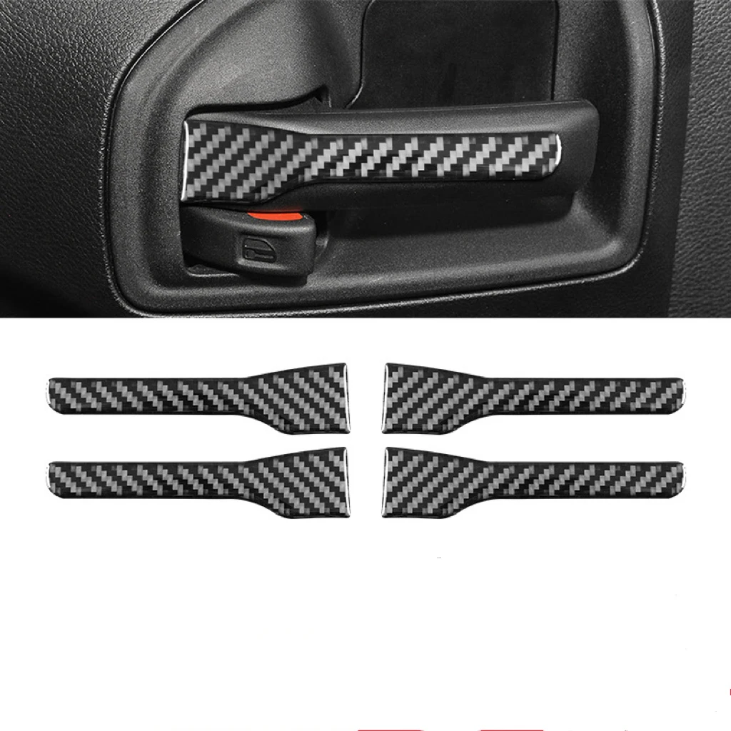 

4PCS Inner Door Handle Cover Trim Sticker Mouldings for Jeep Wrangler JK 2011 2012 2013 2014 2015 2016 2017 Car Auto Accessories