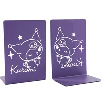 Sanrio Kuromi Bookends Purple Metal Bookends Heavy Duty Bookends for Fans Collection Book Lovers Home Office Bookends Supplies 2