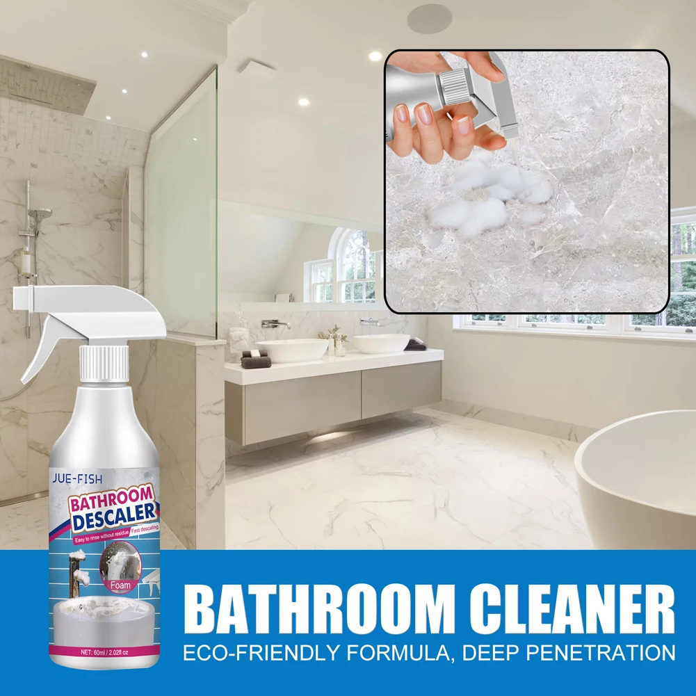Bathroom cleaner Stubborn stains cleaner quickly remove bathroom foam cleaner spray descaling cleaning agent for glass wash basin stainless steel
