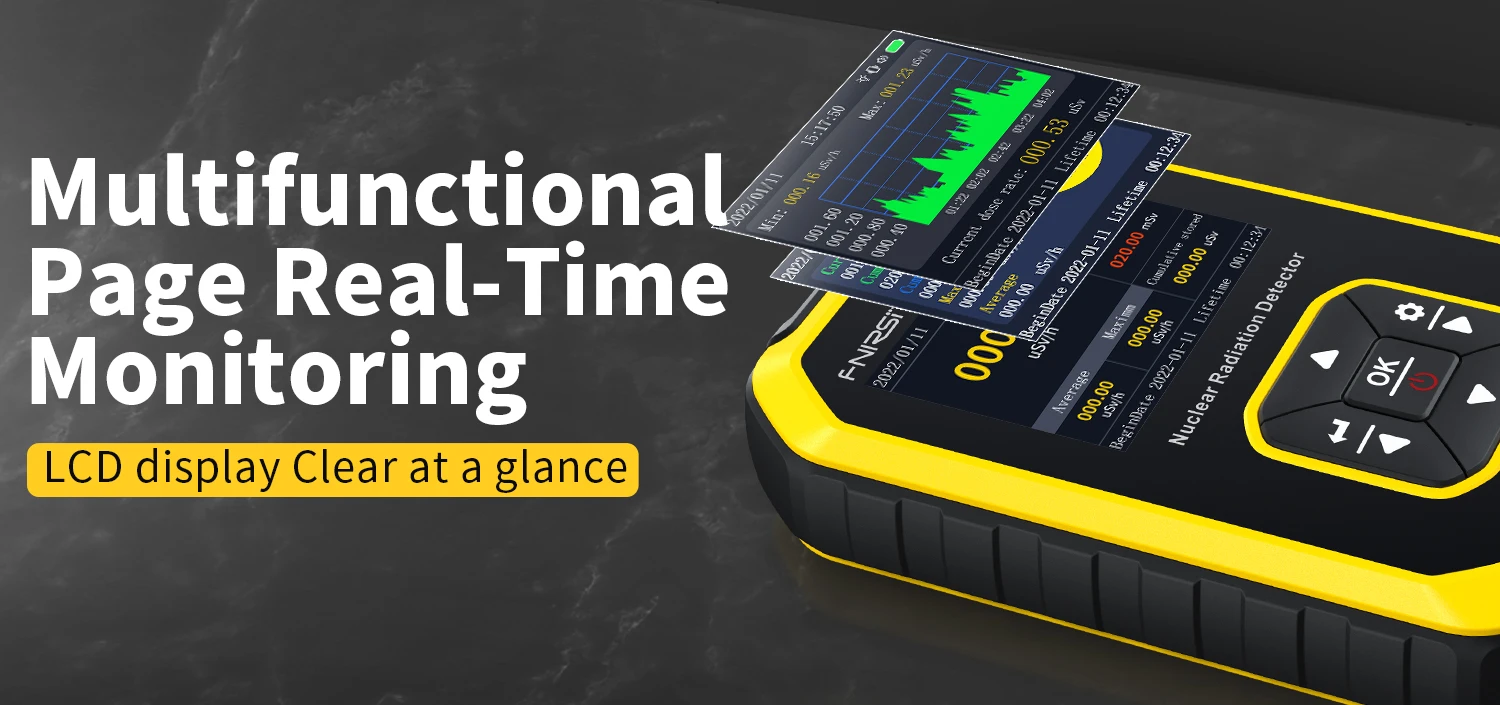 GC-01 Radioactive Monitoring Tool, Handheld Radiation Tester for X-ray, Beta, Ga