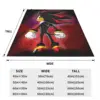 Shadow The Hedgehog Blankets Fleece Portable Sofa Throw Blankets For Couch Bedding Travel Throws Bedspread Quilt 3