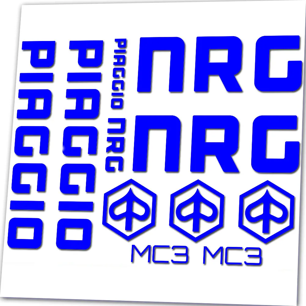 For PIAGGIO NRG MC3 Decals Sticker Set High Quality Vinyl