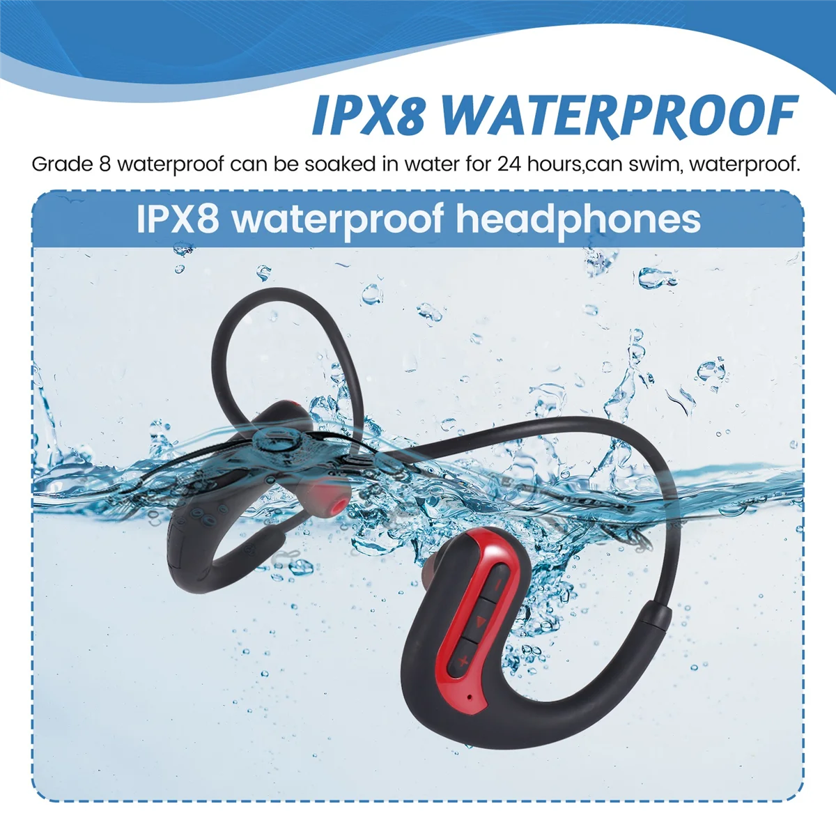 Wireless Earphones IPX8 S1200 Waterproof Swimming Headphone_OFSS
