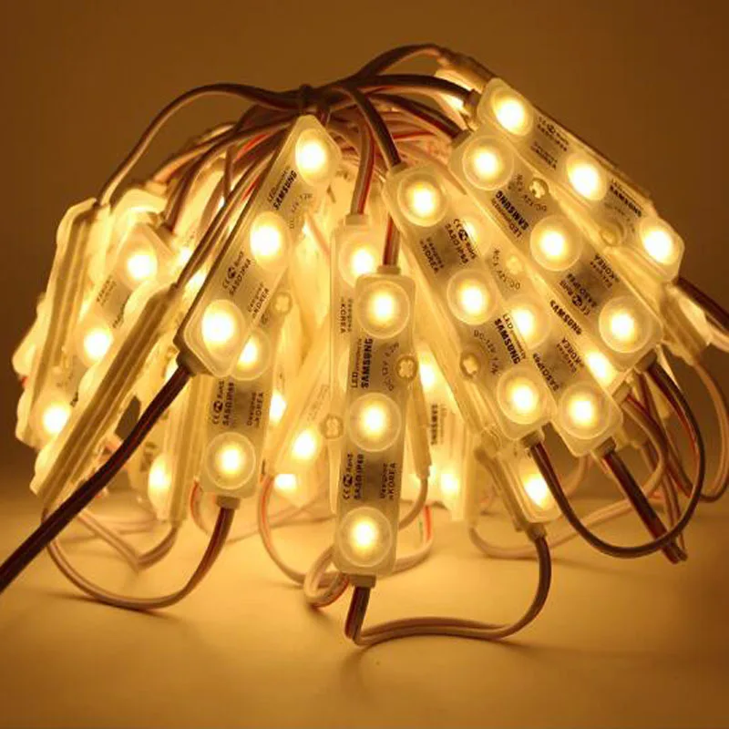 led modules led module led light 10pcs DC12V 5730 3 LED Module Light Injection Waterproof IP68 Cool / Warm White Advertisement Shop Signboard Lighting Decor