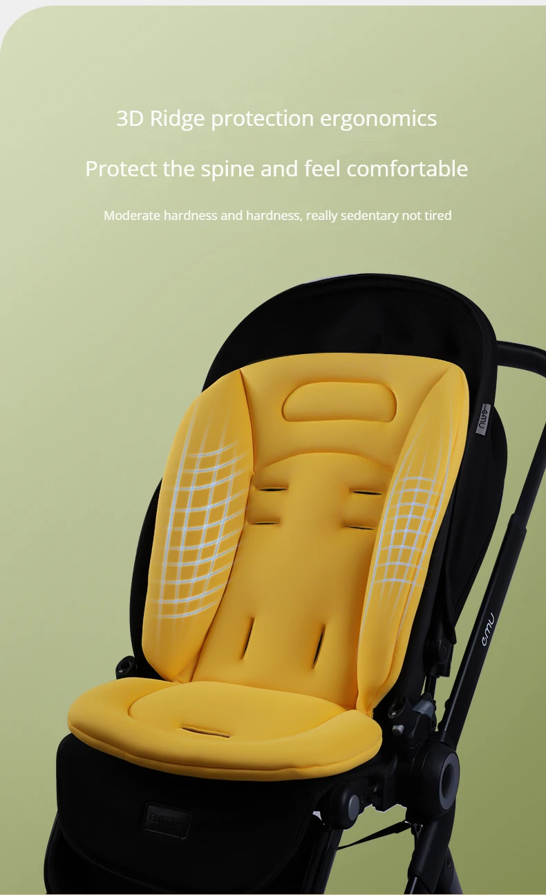 Kinderwagen-Matratze, universelles Sitzkissen, Wattepad, passend für Yoyo/Cybex, verdickte weiche Matte, Kinderwagen-Zubehör – Detail 5