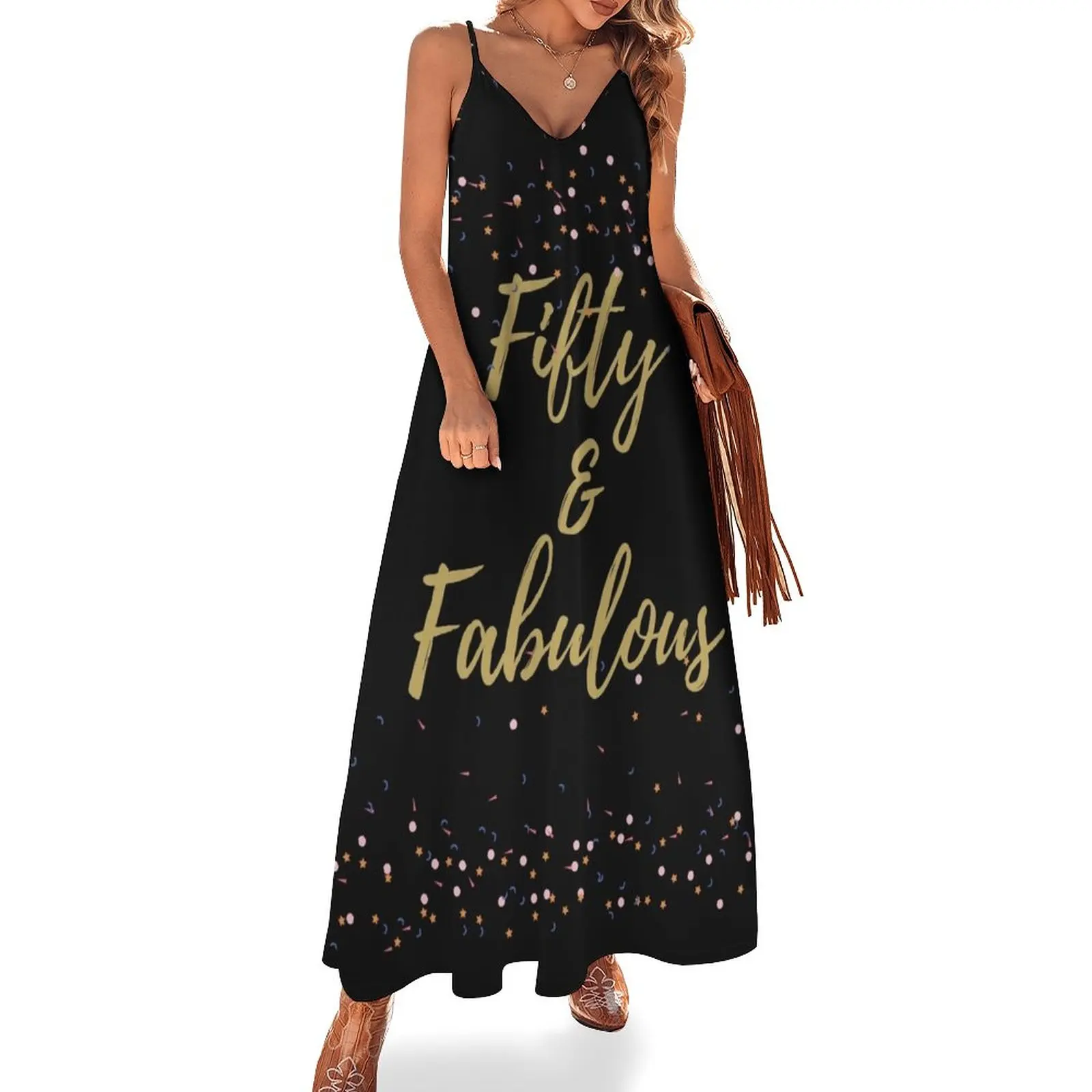 

Fifty and Fabulous! Sleeveless Dress women's luxury party dress summer dresses for women 2024