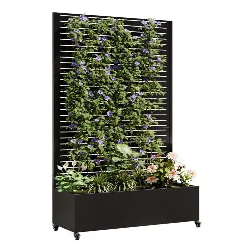 Metal Planter Box Trellis 4