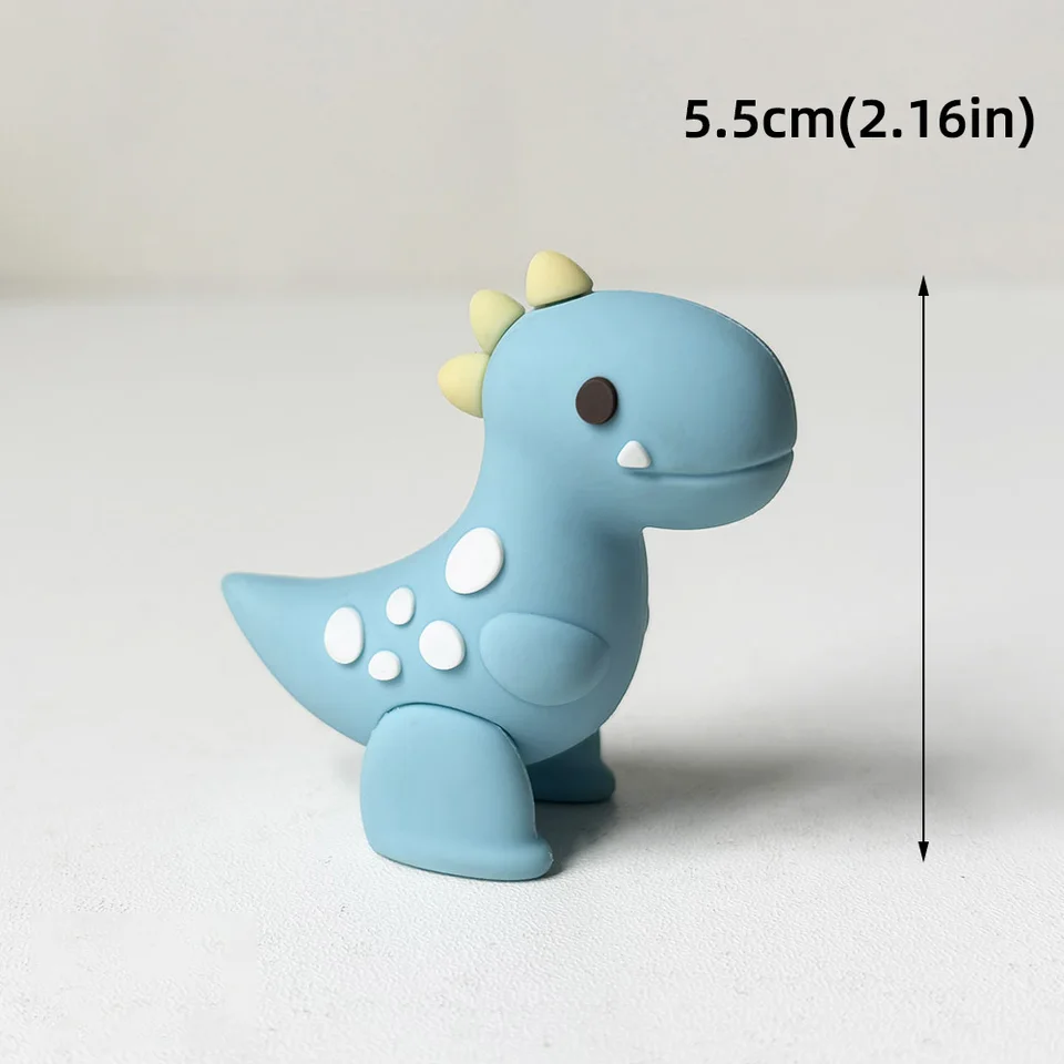 Confezione 37 Decorazioni Per Torta Dinosauro – 1 Grande Rosa + 36 Piccole, Per Compleanni A Tema