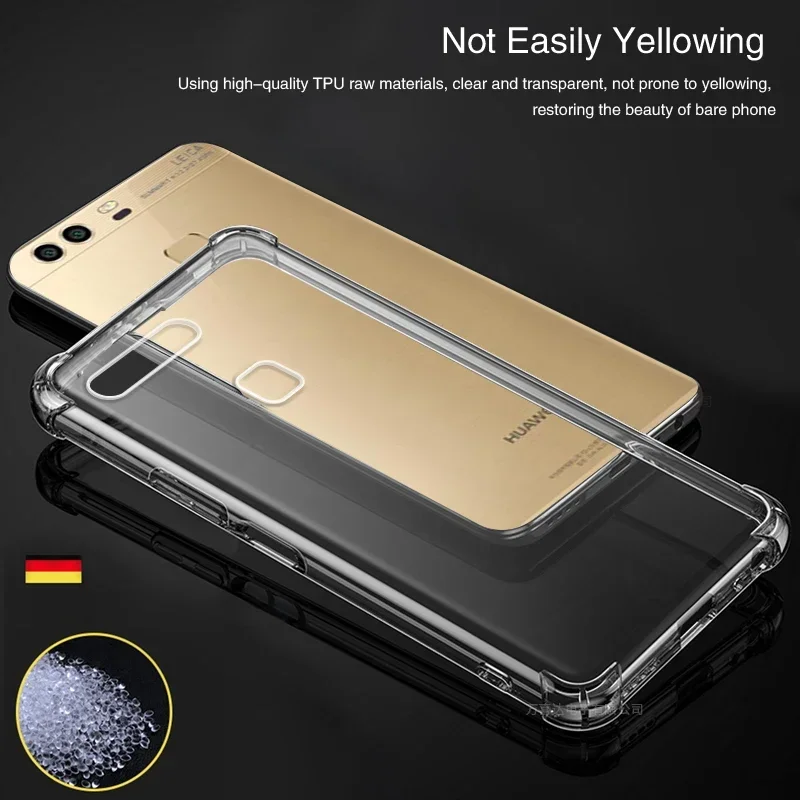 Cover Force Case Air per Huawei P20 Lite, resistente a cadute 2 metri, garanzia a vita, trasparente - Italiano