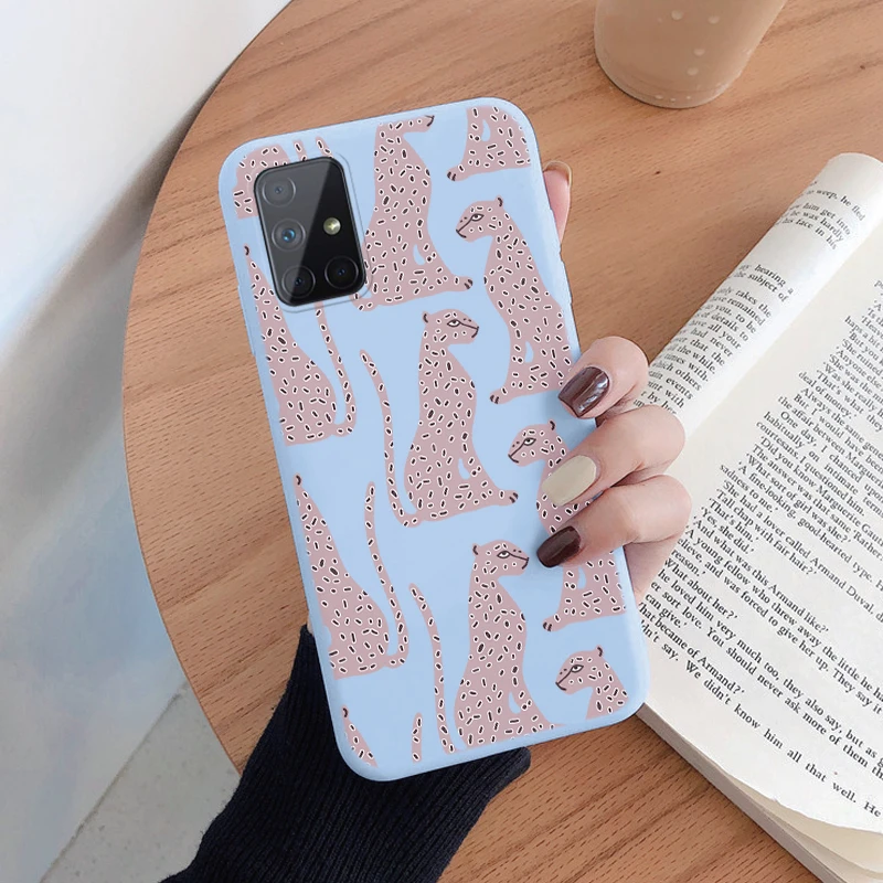 Leopard Print Soft Silicone Protective Phone Case - Stylish Back Cover