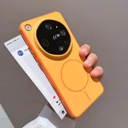 Matte Anti - Fall Dustproof Magnetic Protective Phone Case - High Quality Trendy Shell - OPPO Find X9 Ultra (Orange)