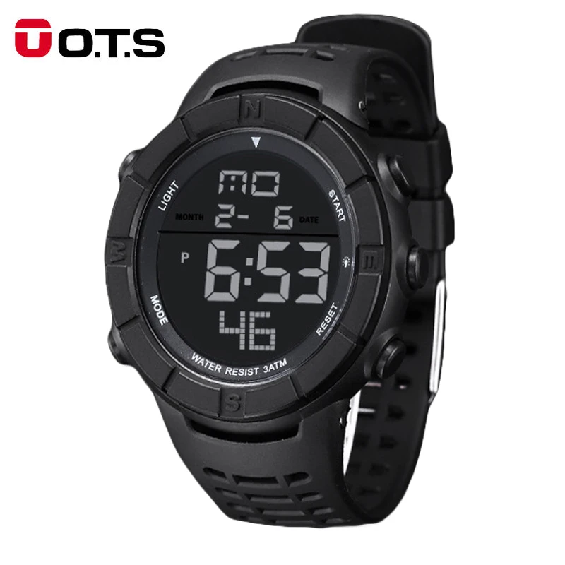 OTS Military Digital Alarm Watch for Men Sport Watch Waterproof Outdoor Relogio Masculino Gift