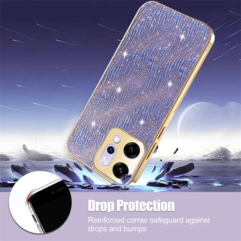 Elegant Glitter Electroplated Shockproof Protective Phone Case