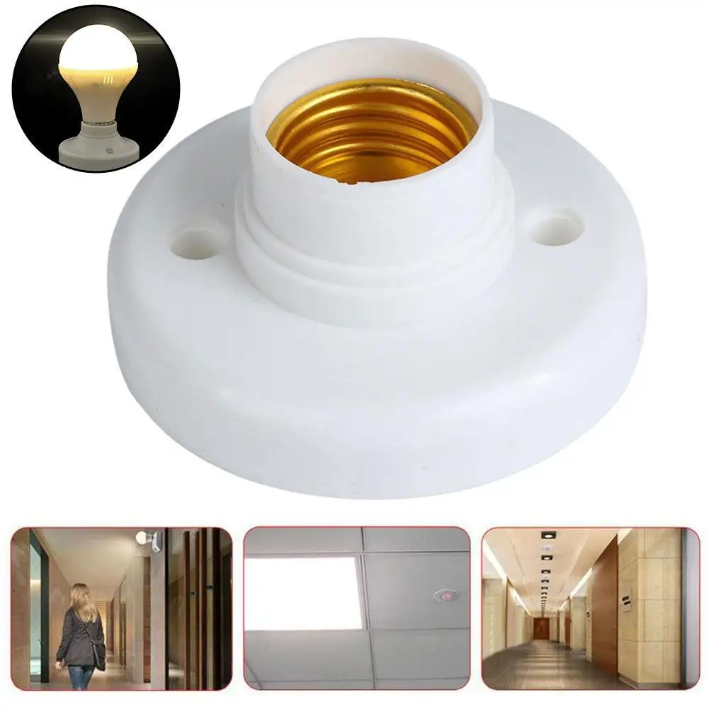 PATIKIL E26/E27 Lamp Socket Cup, 6 Pack Flat Lamp Bases Holder...